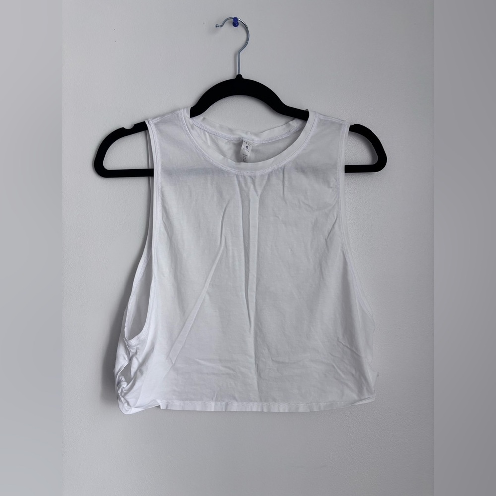 CRZ YOGA White Muscle Tank Top size S - Picture 3 of 5